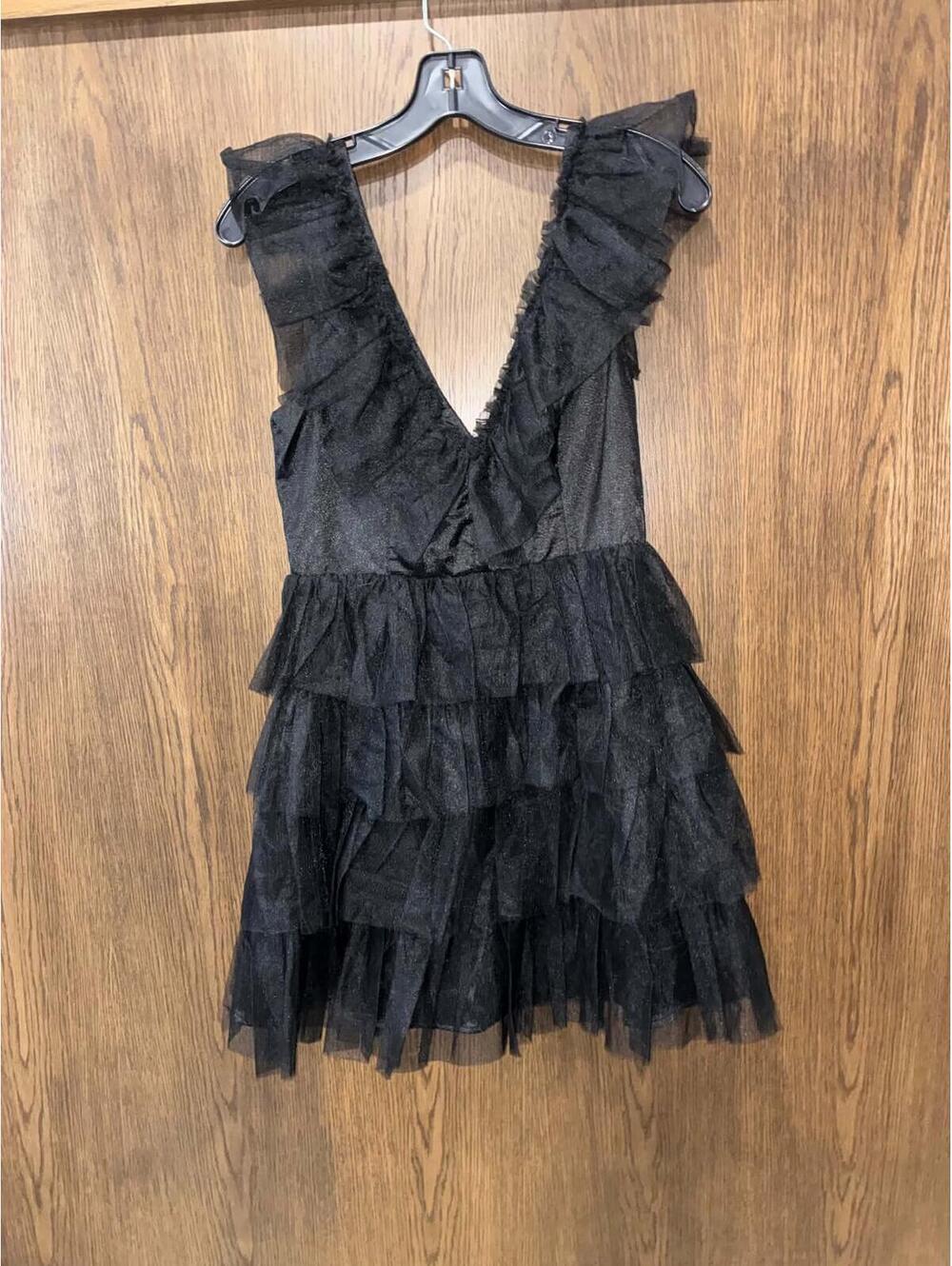 Lulu's Women’s Black Tuell Mini Dress Size Small